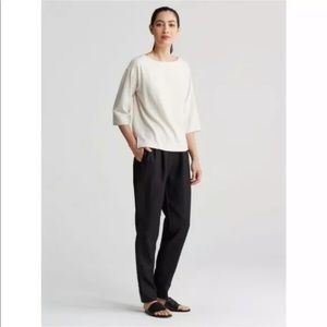 Eileen Fisher - linen slouchy straight pants